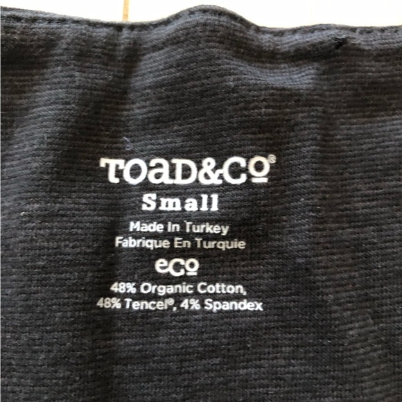 Toad & Co Rosemarie Cap Sleeve Sundress in Black&Dark Grey Size S OrganicCotton - Picture 7 of 10